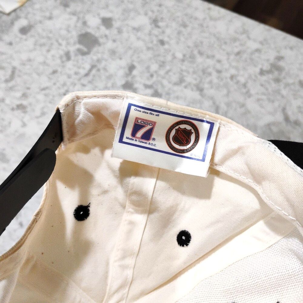 Vintage 1997 NHL Stanley Cup Playoffs Snapback Hat Cap Logo 7 White Hockey - Picture 6 of 7